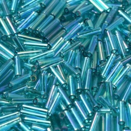 Toho 6 mm szalma - Transparent Teal AB - #2458 10 gr