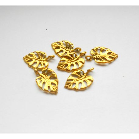 Leaf charm - 20*12 mm - antique gold