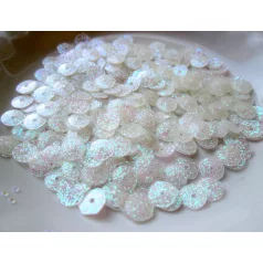 Flitter - 7 mm -  csillámos kristály AB