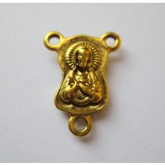 Tibetan silver connector 24*20 mm - 1 pair