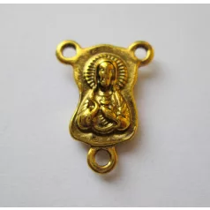 Tibetan silver connector 24*20 mm - 1 pair