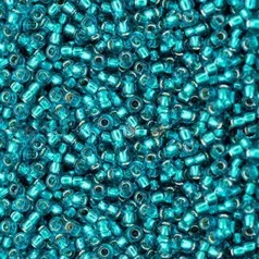   Toho 11/0 - #23BDAF - Aqua Light Green Silver Lined Matte - 10 gr