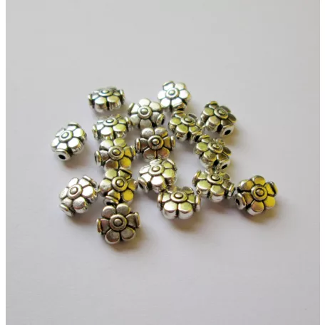 Bead cap antique silver 9 mm