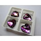 Swarovski Kristály szív - 24 mm - flatback - vitrail light - 3285