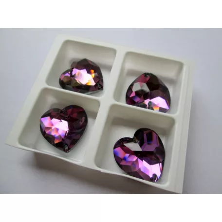 Swarovski Kristály szív - 24 mm - flatback - vitrail light - 3285