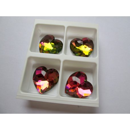 Swarovski Kristály szív - 24 mm - flatback - vitrail light - 3285