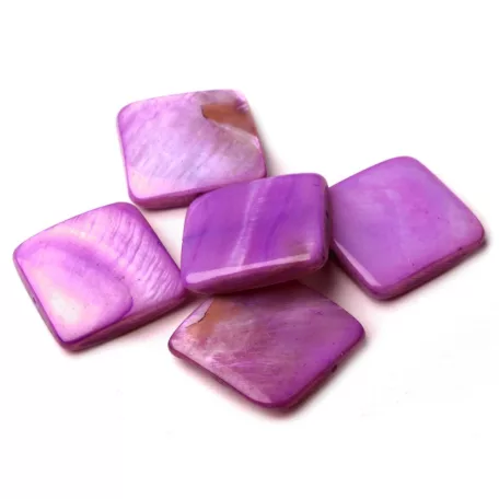 Shell bead - rectangle - 18 mm