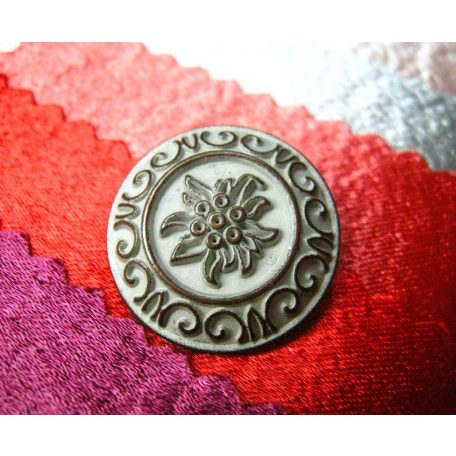 Antique finish metal button 