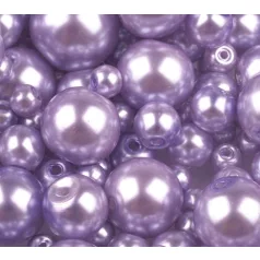 Czech glass pearl - 12 mm - 4 pcs/pack - levendula