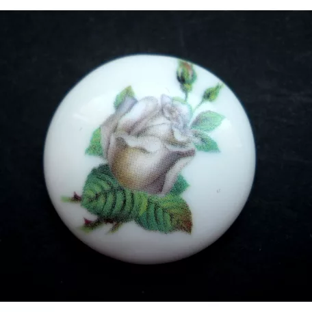 Porcelán kaboson - 30 mm - rózsabimbó