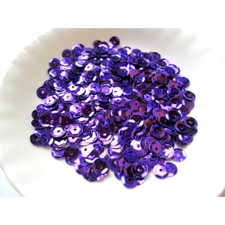 Sequins - 7 mm - Metallic violet - 2gr