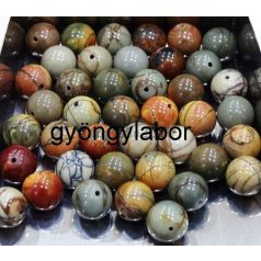 Rainbow calsilica rounds - 10 mm