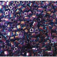 Toho 3 mm kocka - #252- Purple lined aqua - 10 gr