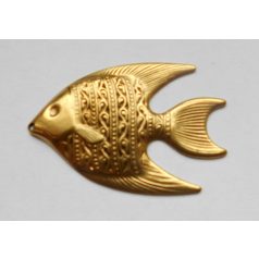 Hal - sárgaréz veret - 42*30 mm - balra úszó