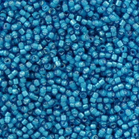 Delica 11/0 -  DB1783- White Lined Capri Blue - 5 gr