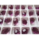 Preciosa kristály briolette - 10x6 mm - amethyst