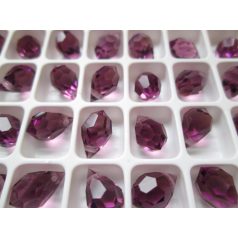 Preciosa kristály briolette - 10x6 mm - amethyst