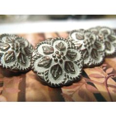 Antique finish metal button 