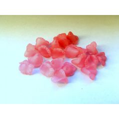 Lucite virágkehely gyöngy - 14 mm - rózsaszín