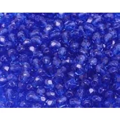 Czech fire polished beads - 4 mm