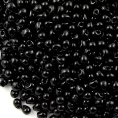 Miyuki 2,8 mm drop - #401 -  Opaque Black  - 10 gr