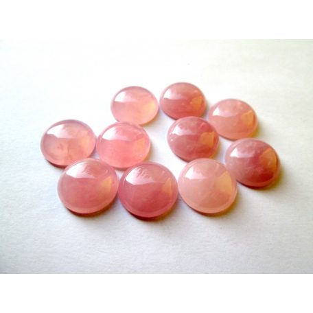 Rose quartz cabochon - 12 mm
