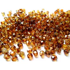 Czech fire polished beads - 4 mm