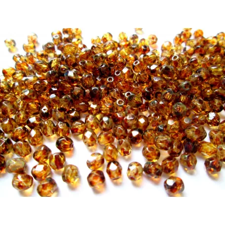 Czech fire polished beads - 4 mm