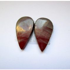 Noréna jáspis kaboson - összeillő pár - 19*11 mm