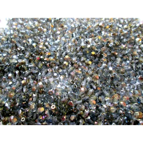 Czech fire polished beads - 4 mm