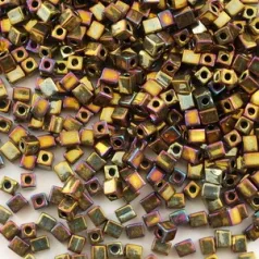 Miyuki 1,8 mm cube - #462 -  Metallic Gold Iris  - 10 gr