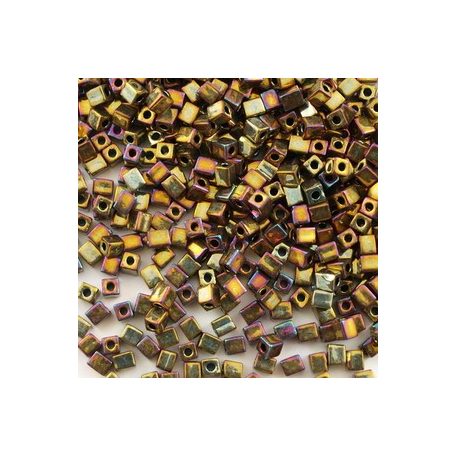 Miyuki 1,8 mm cube - #462 -  Metallic Gold Iris  - 10 gr