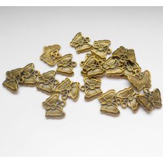 Pillangó medál - 16*14 mm - bronz - 1 pár