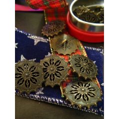 Antique finish metal button 