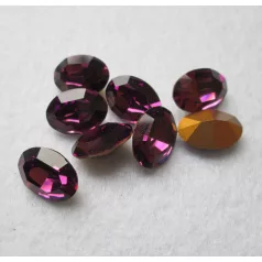 Swarovski kristály ovális - 14x10 mm - tamethyst - GF