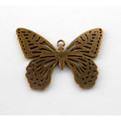 Butterfly pendant 44x32 mm - bronze
