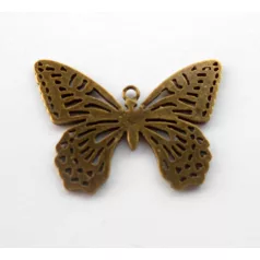 Pillangó medál - 44x32 mm - bronz
