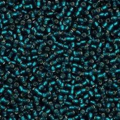 Toho 11/0 - #27BD - Teal Silver Lined  - 10 gr