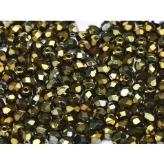 Czech fire polished beads - 4 mm