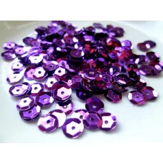 Flitter - 7 mm - fényes lila