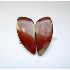 Noréna jáspis kaboson - összeillő pár - 28*12 mm