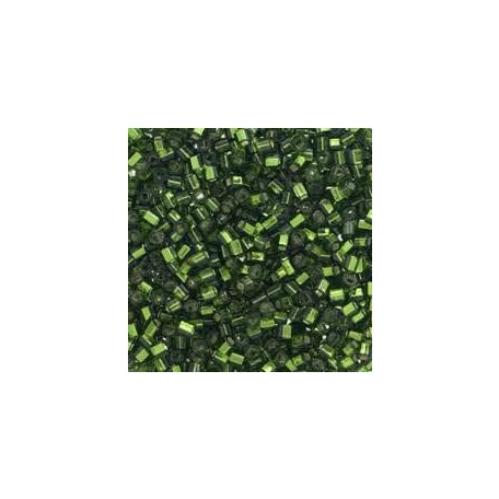 Toho 3 mm kocka - #37- Silver lined olivine - 10 gr