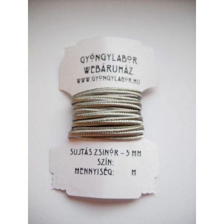 Soutache braid - 3 mm - glossy - agate grey  (#37)