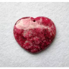 Corall fossil pendant bead
