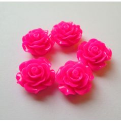 Akril rózsa kaboson -  20 mm - ciklámen