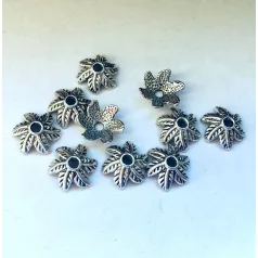 Ezüst gyöngykupak - 11x5 mm 