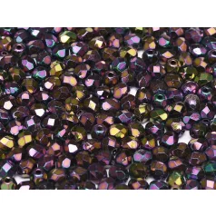 Czech fire polished beads - 4 mm
