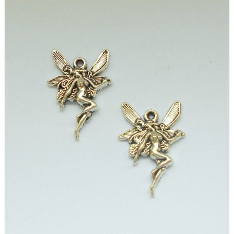 Tündérek - ezüst - 21x15 mm