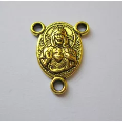 Tibetan silver connector 24*20 mm - 1 pair