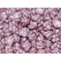 Cseh harangvirág - 8x6 mm - Chalk white teracota purple